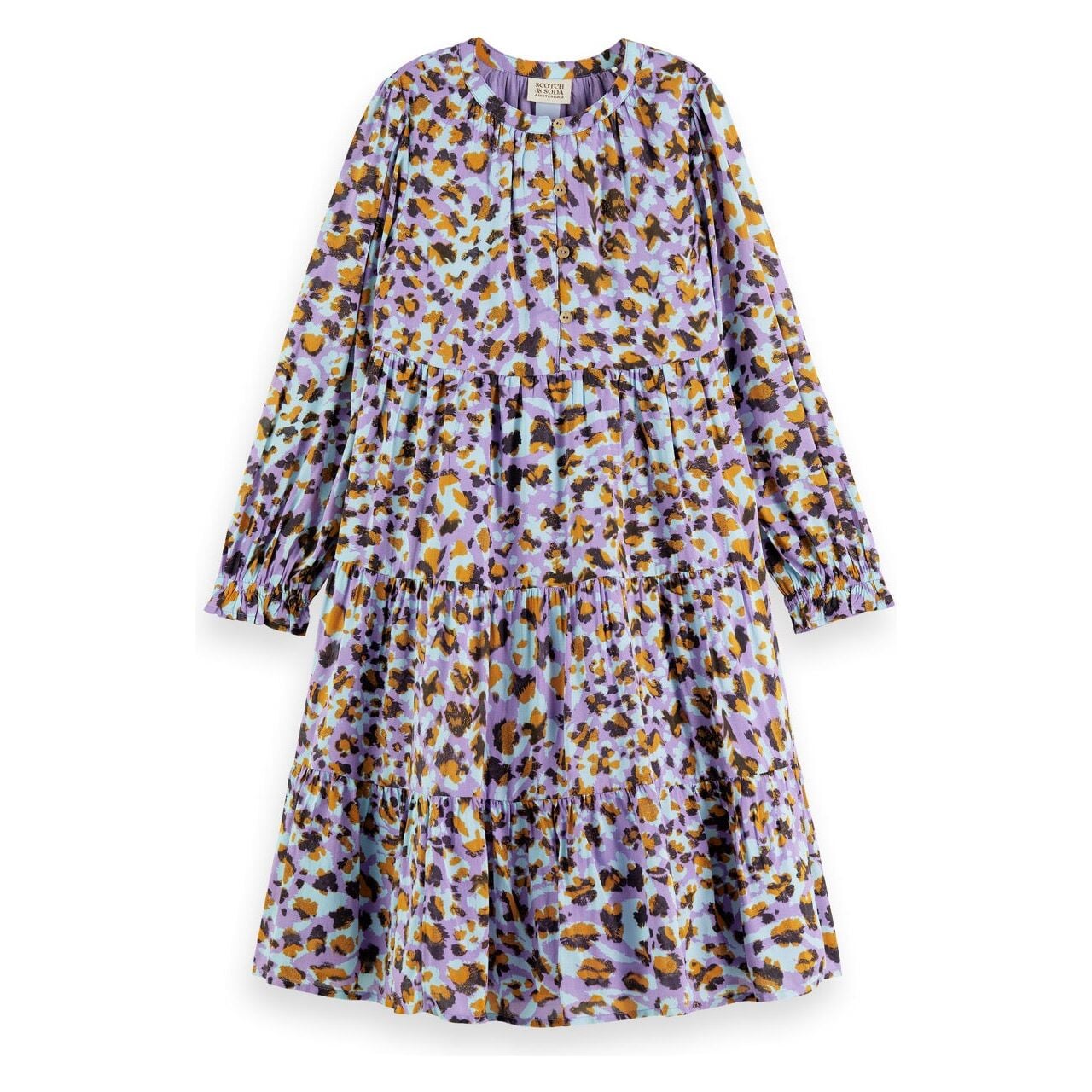 Printed Panelled Dress