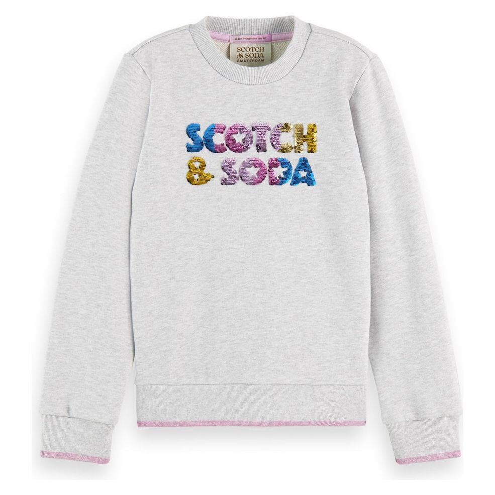 Regular-Fit Sequin Artwork Sweatshirt