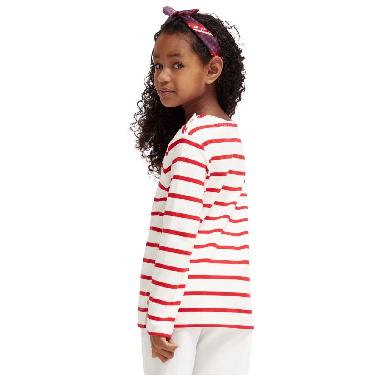 Striped Yarn-Dyed Long Sleeved T-Shirt