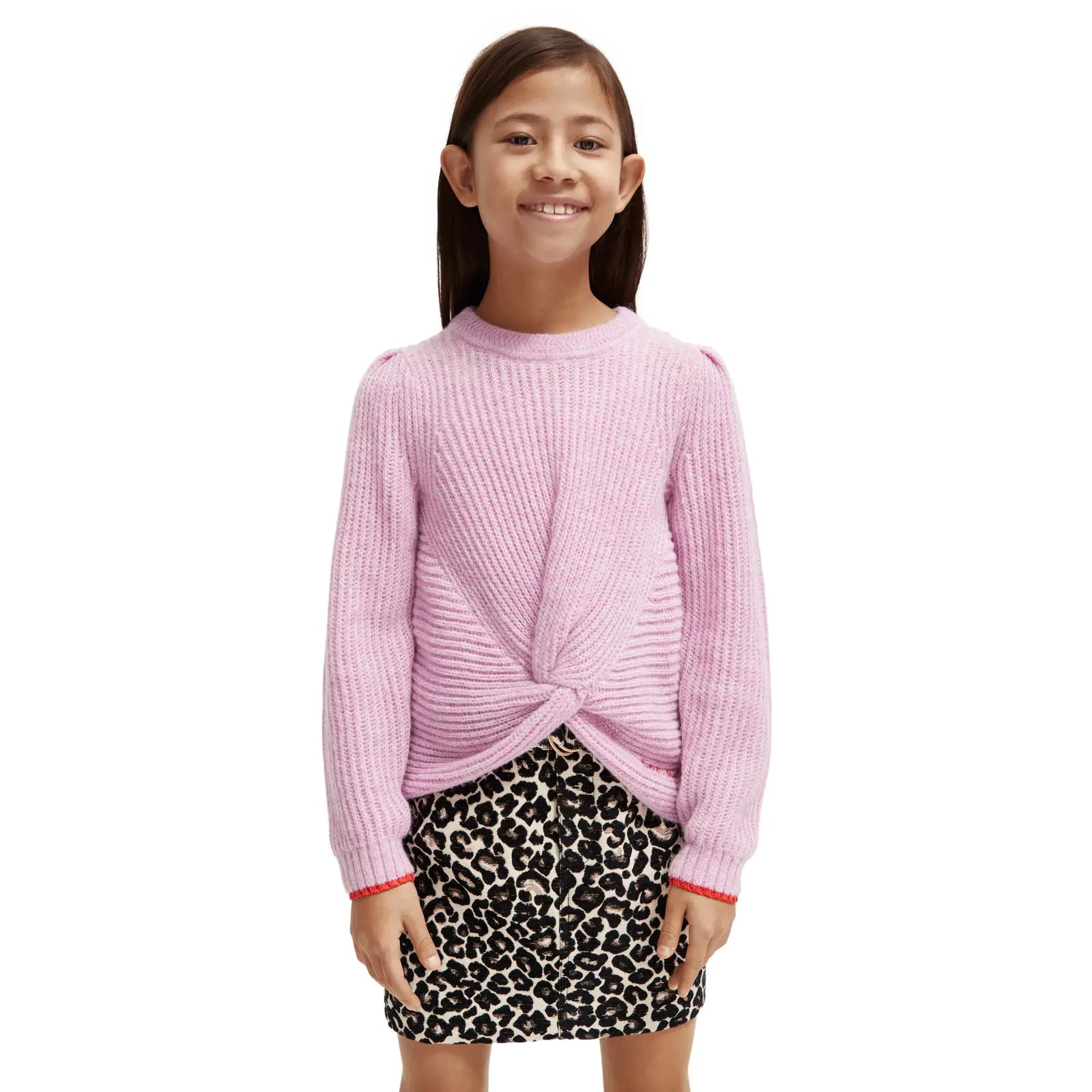 Relaxed-Fit Knotted Sweater