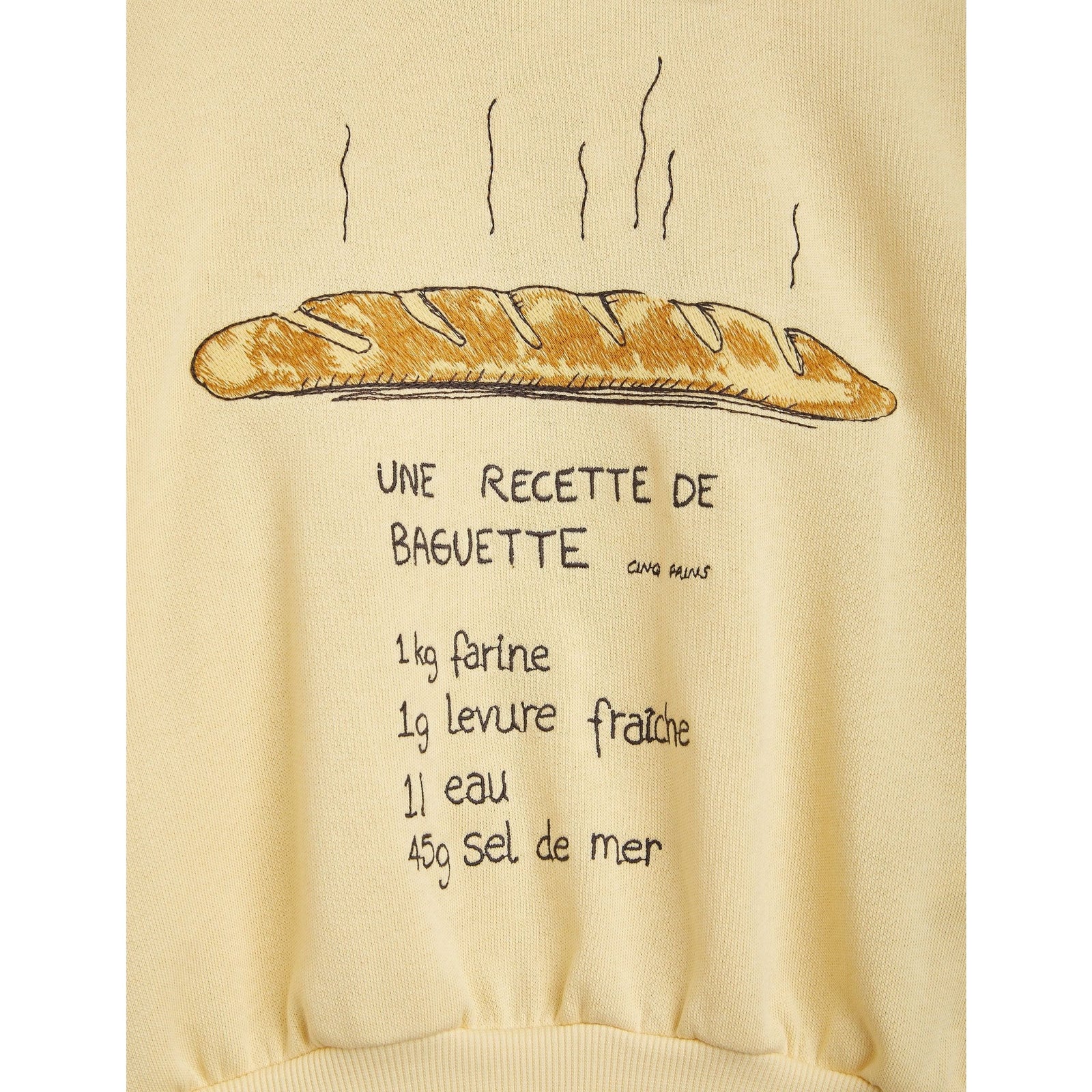 Baguette Emb Collar Sweatshirt