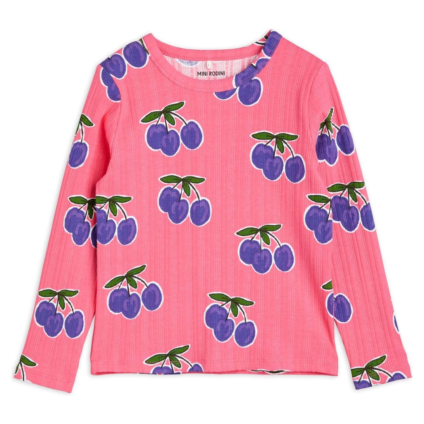 Plum Aop Ls Tee Pink