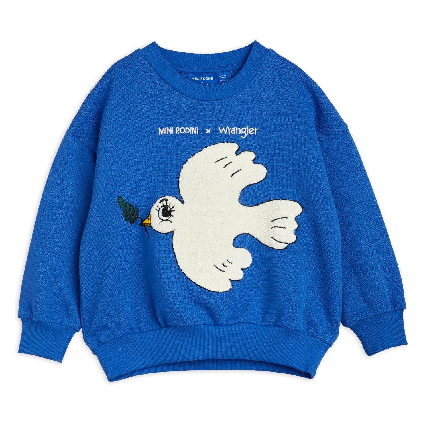 Peace Dove Chenille Sweatshirt - Blue