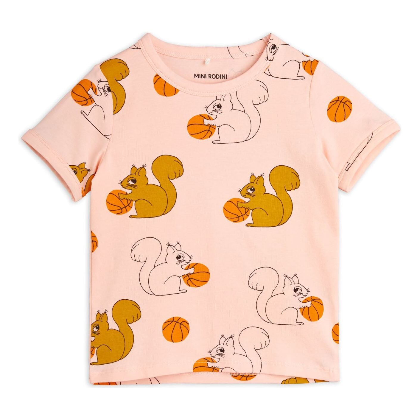 Squirrels Aop Ss Tee - Pink