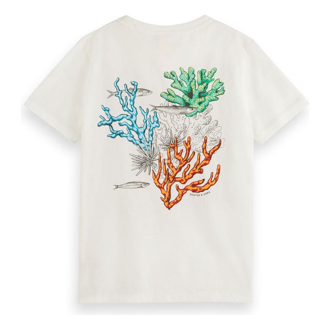 Relaxed-Fit Artwork T-Shirt - Coral
