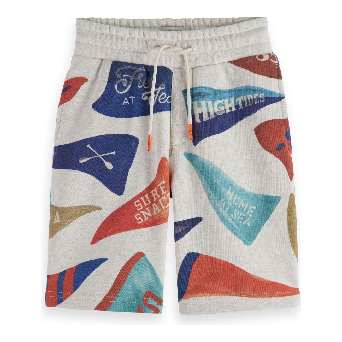 All-Over Printed Shorts - Flag Print