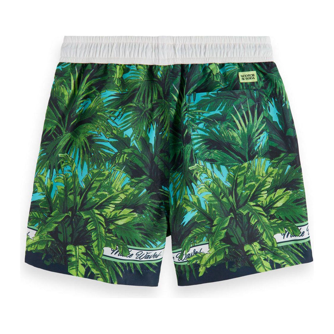 All-Over Printed Swimshorts - Palm Print