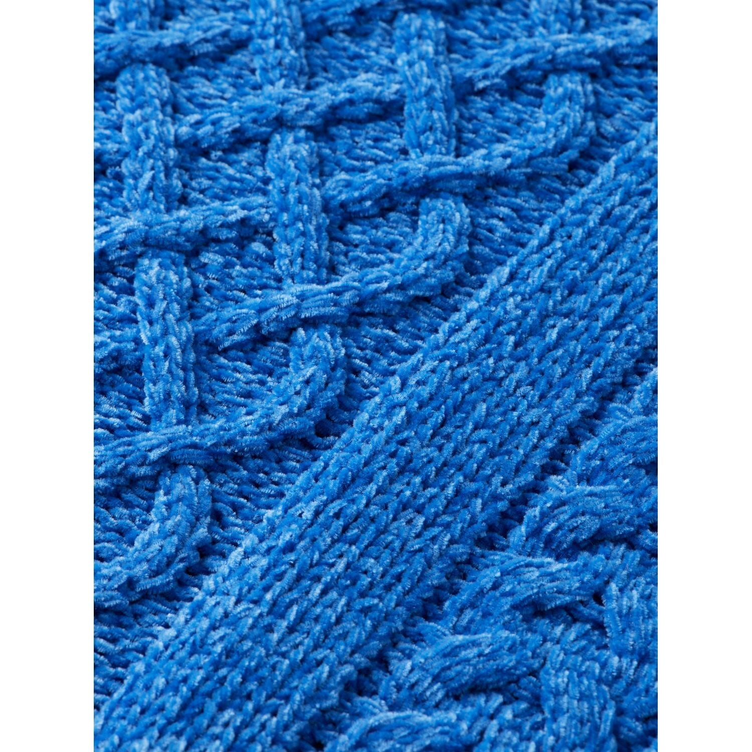 Chenille Knit Pullover - Bookclub Blue