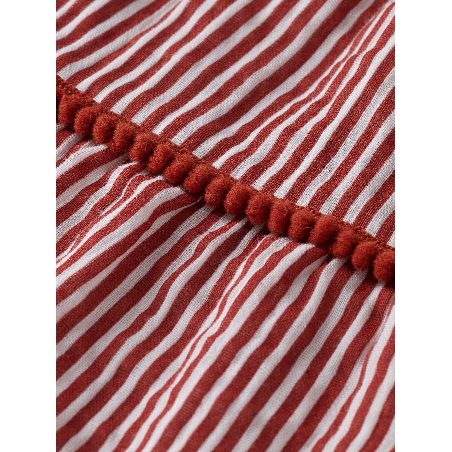 A-Line Striped Dress - Terracotta Stripe