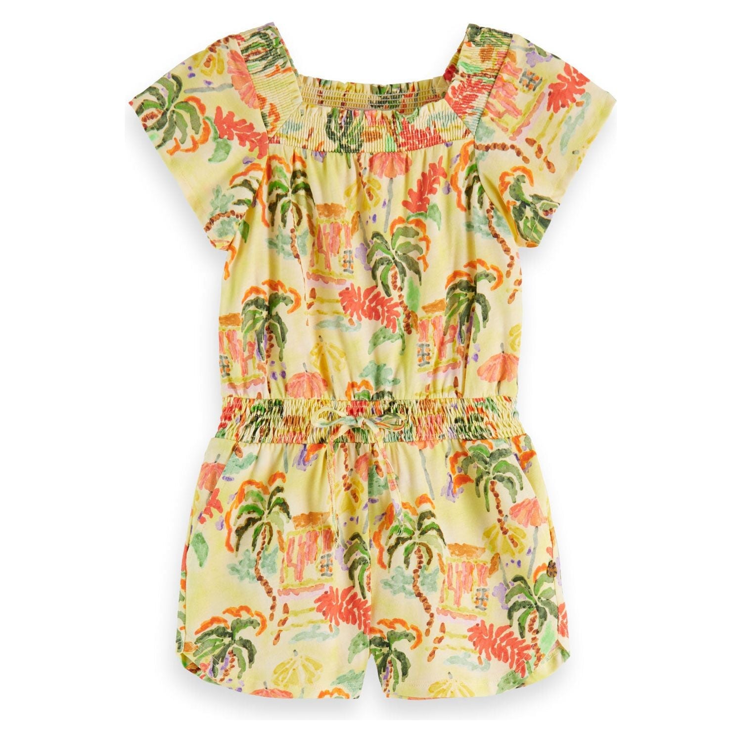 Printed Jersey Playsuit - Sunshine Surf