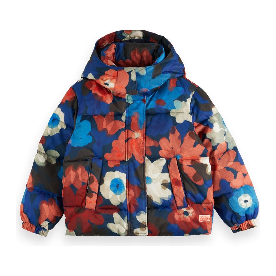 Short Puffer Jacket - Floral Field