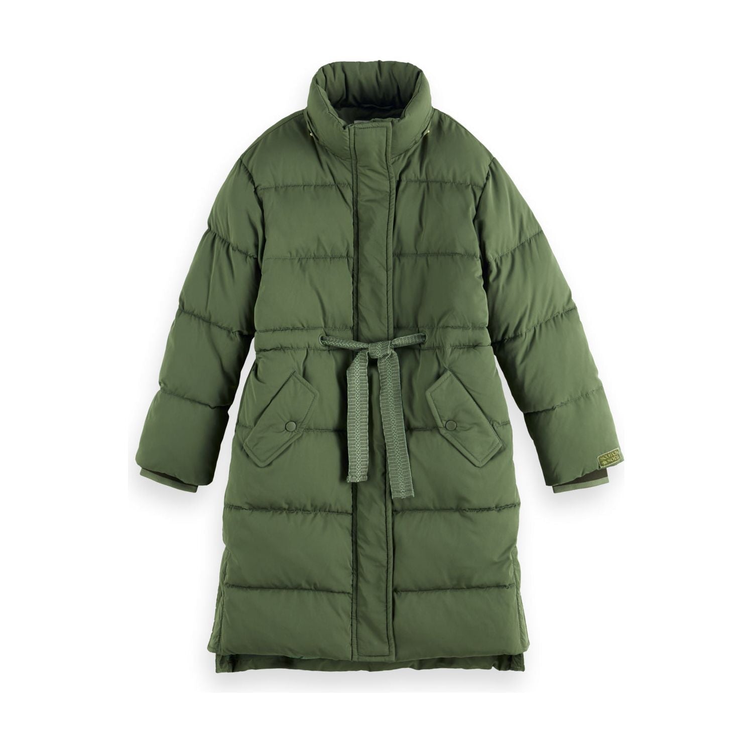 Long Puffer Jacket - Pine Green