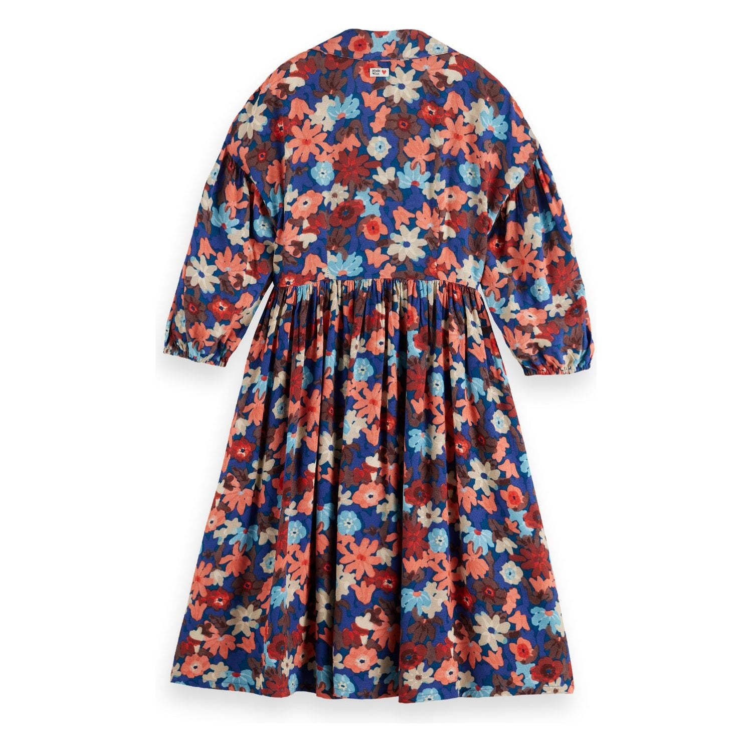 Printed Viscose Midi Dress - Floral Field