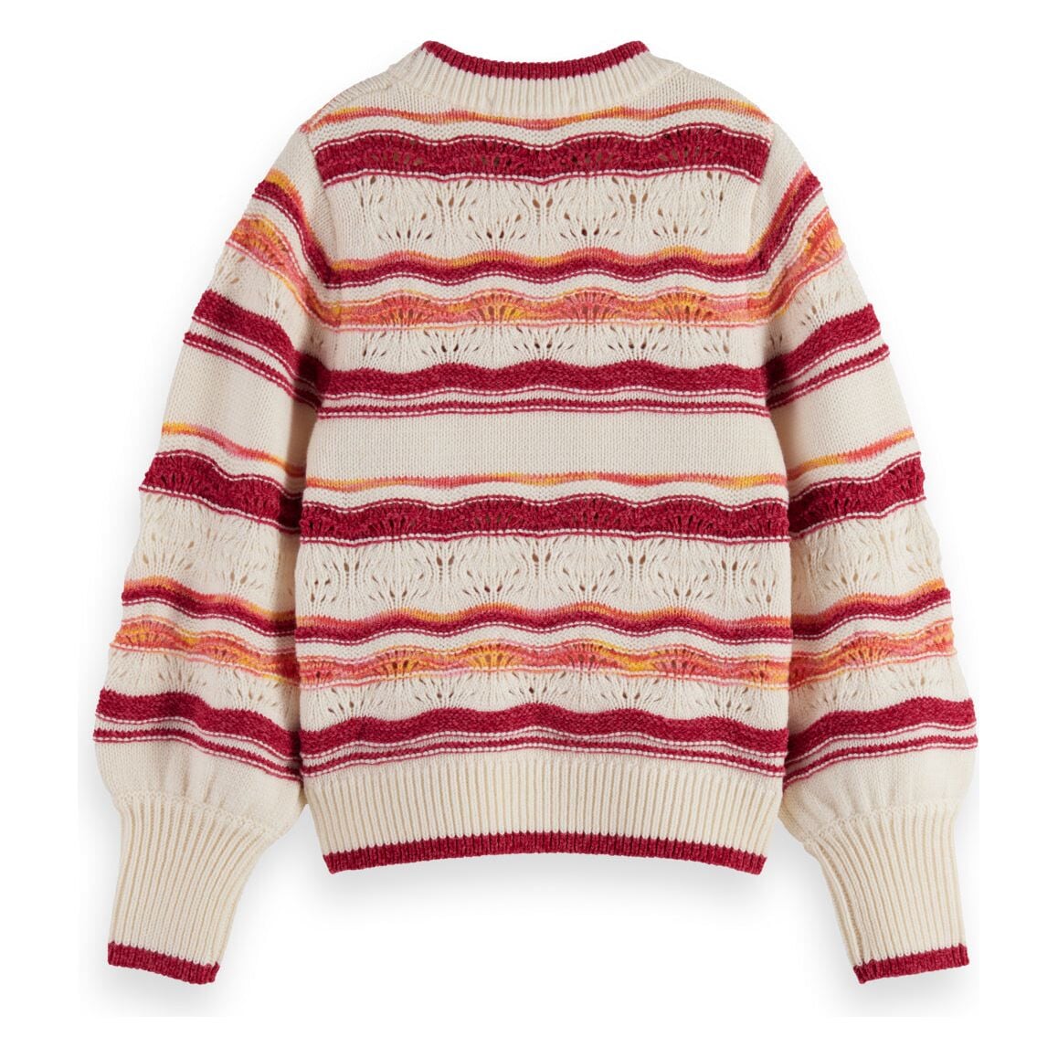 Fluffy Striped Pullover