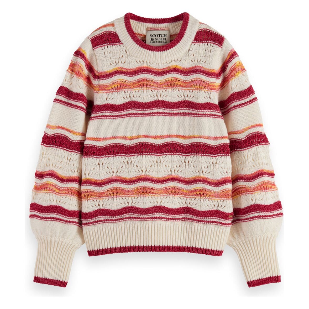 Fluffy Striped Pullover