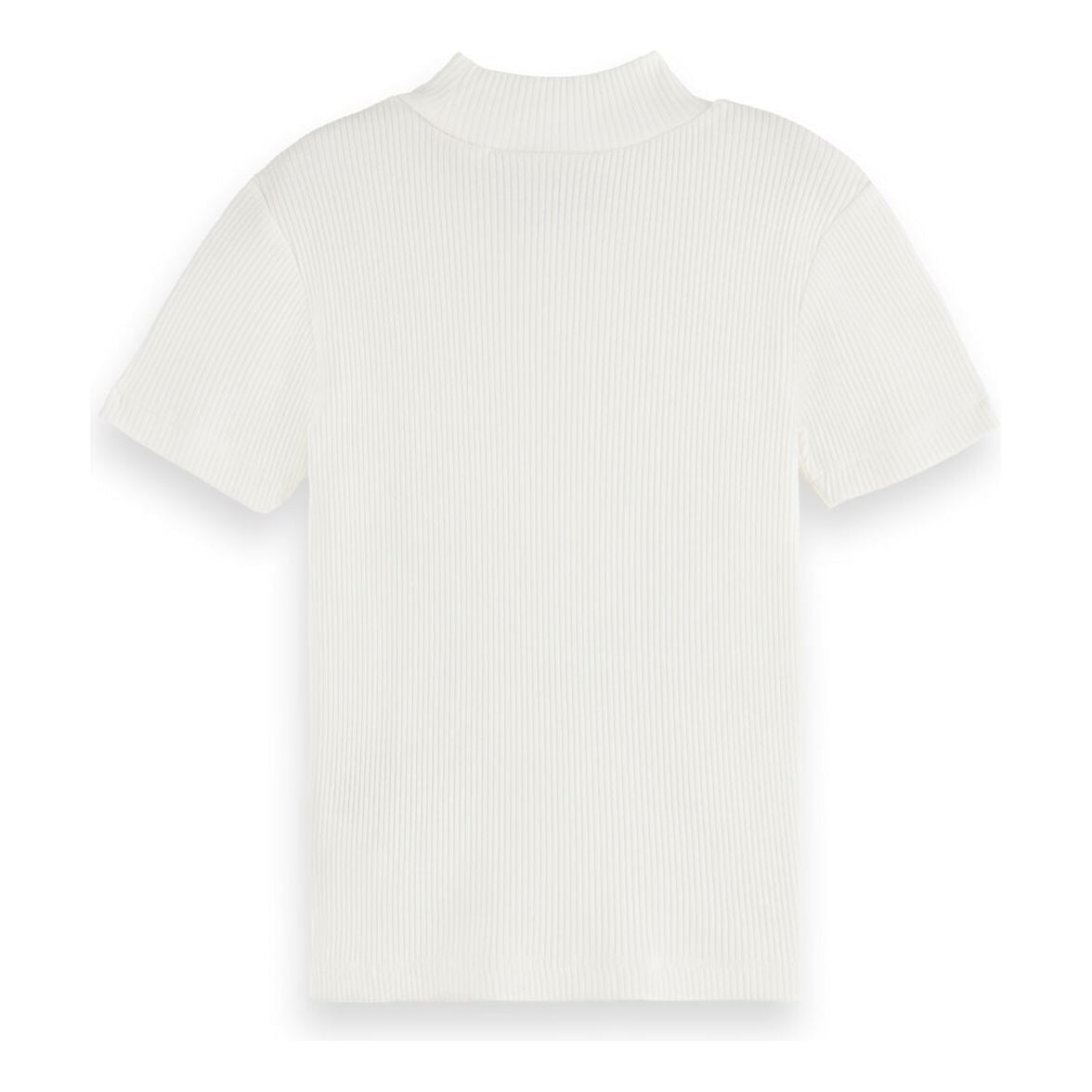 Slim Fit Mock Neck T-Shirt - Swan