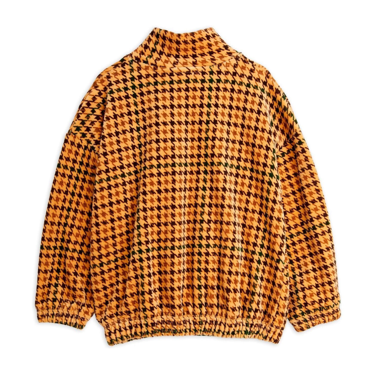 Dog Houndstooth Aop Velour Halfzip Sweatshirt