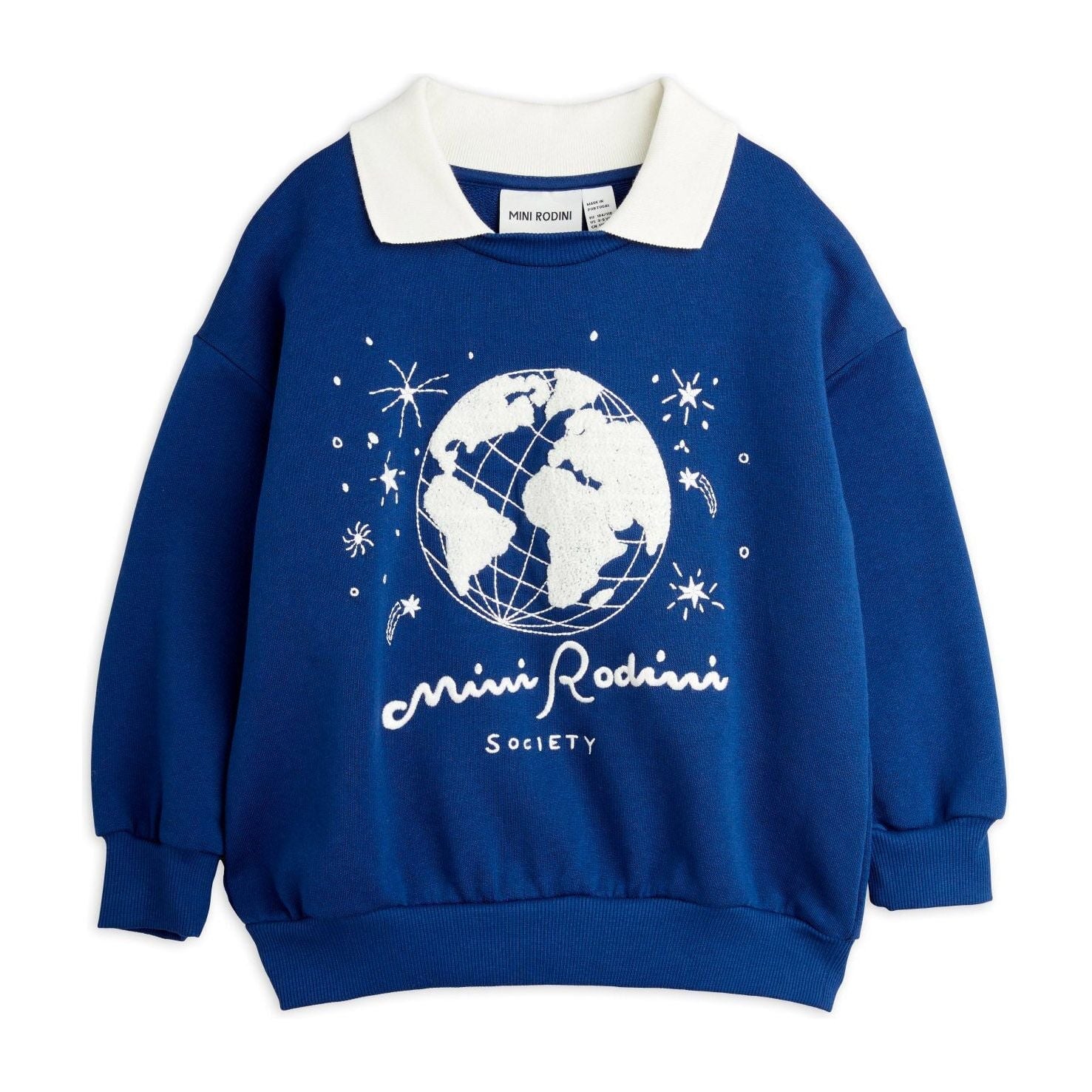 Mini Rodini Society Emb Collar Sweatshirt