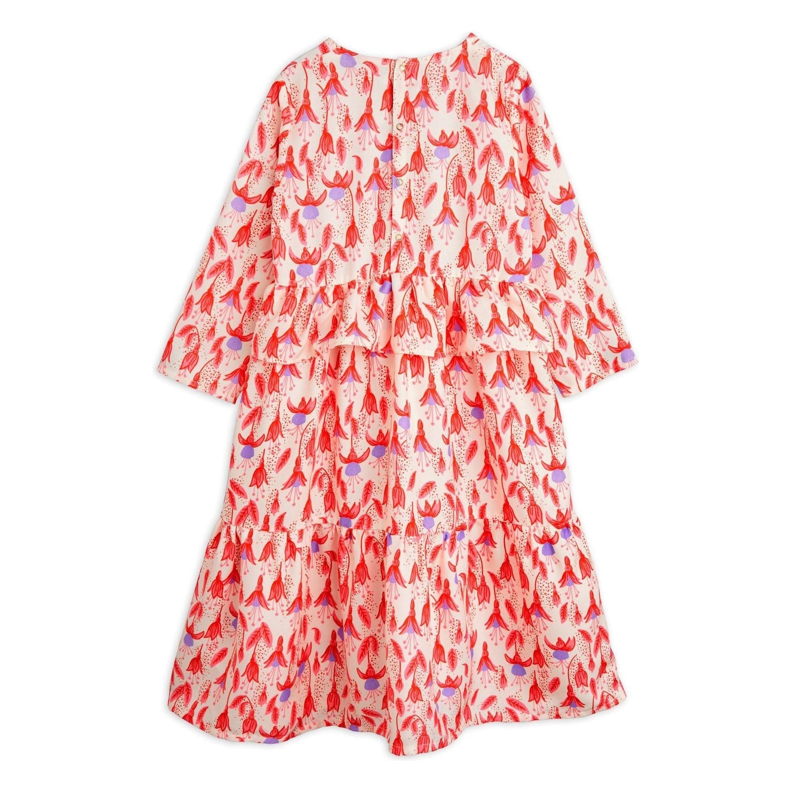 Fuchsia Aop Woven Frill Dress