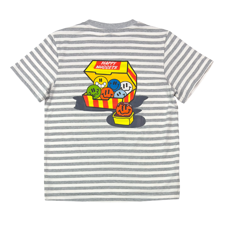 Grey Stripe Smile Nuggets Tee
