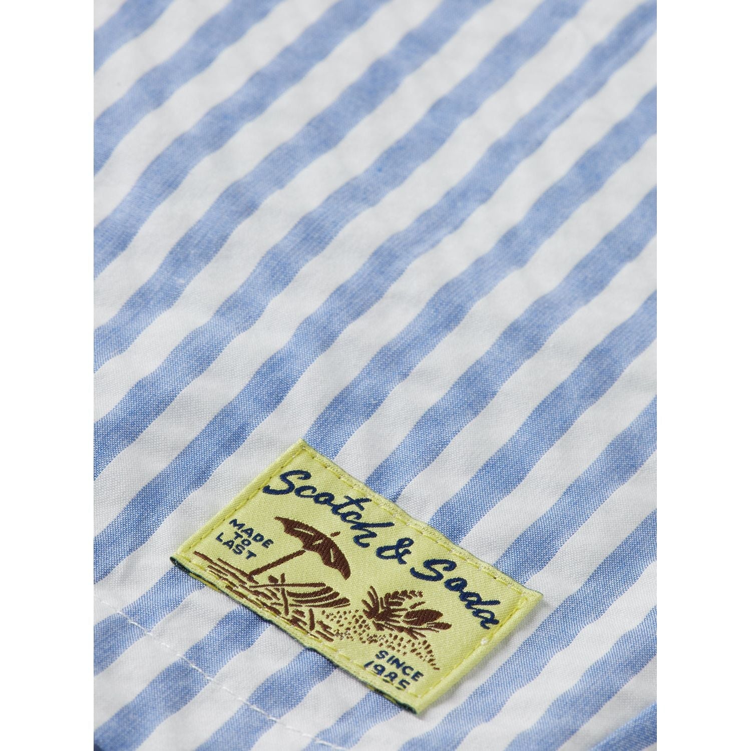 Kids - Seersucker Shorts - Sky Blue