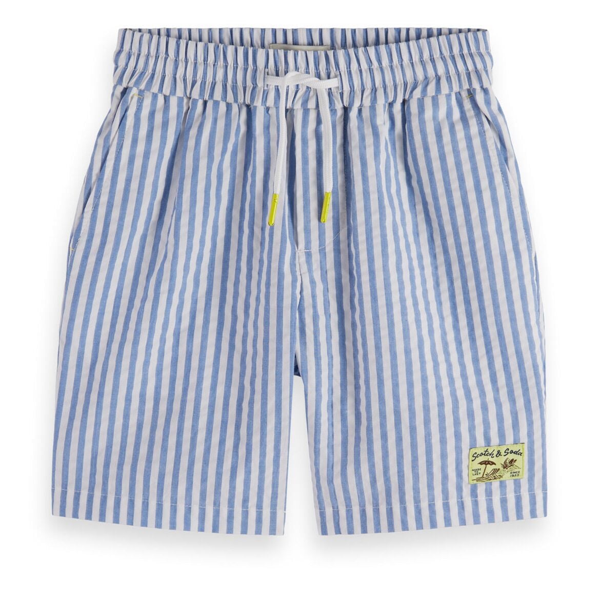 Kids - Seersucker Shorts - Sky Blue