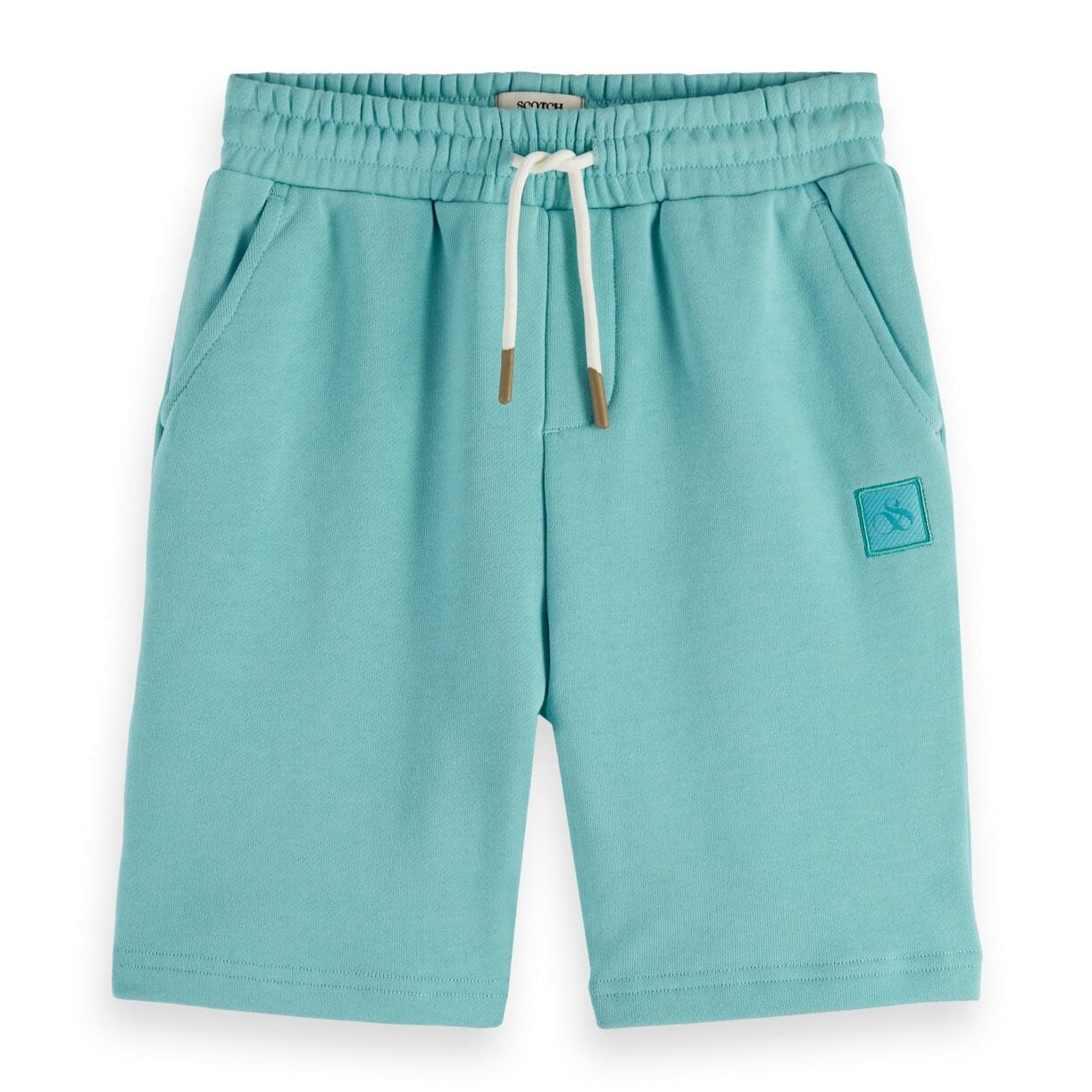 Kids - Logo Badge Sweatshorts - Sea Blue