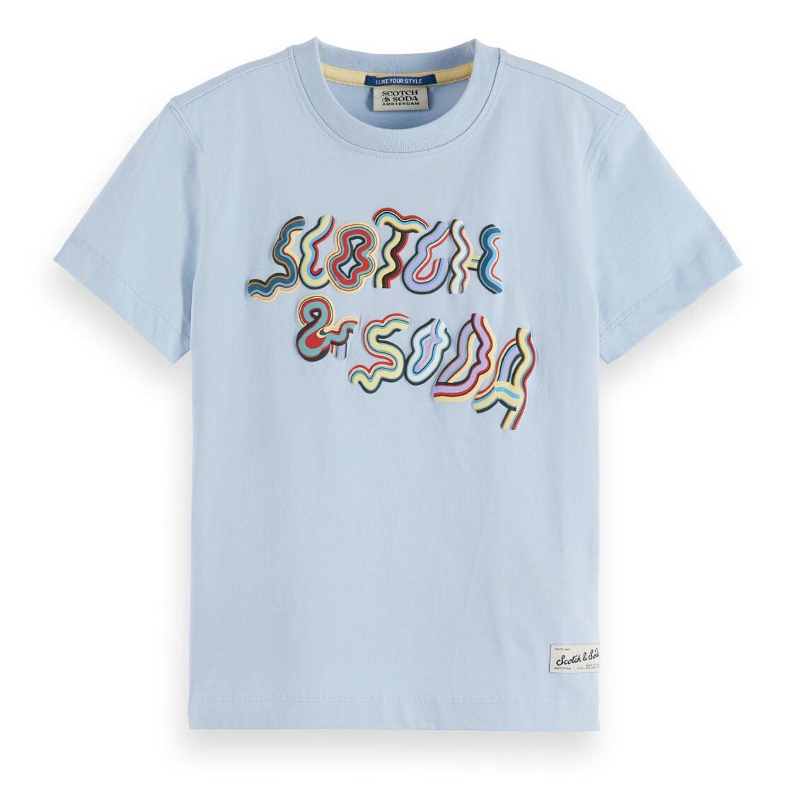 Kids - Artwork T-Shirt - Sky Blue