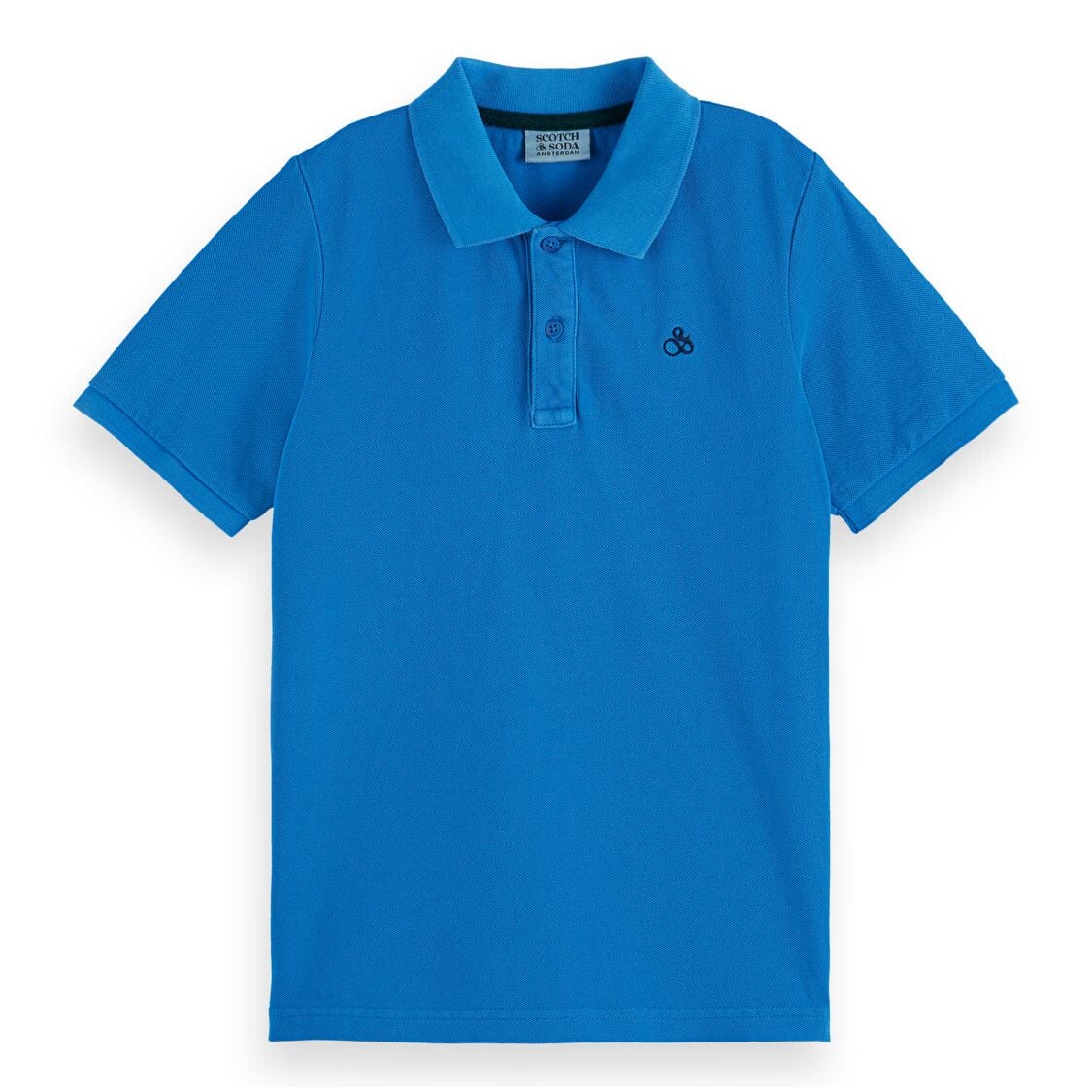 Kids - Garment-Dyed Pique Polo - League Blue