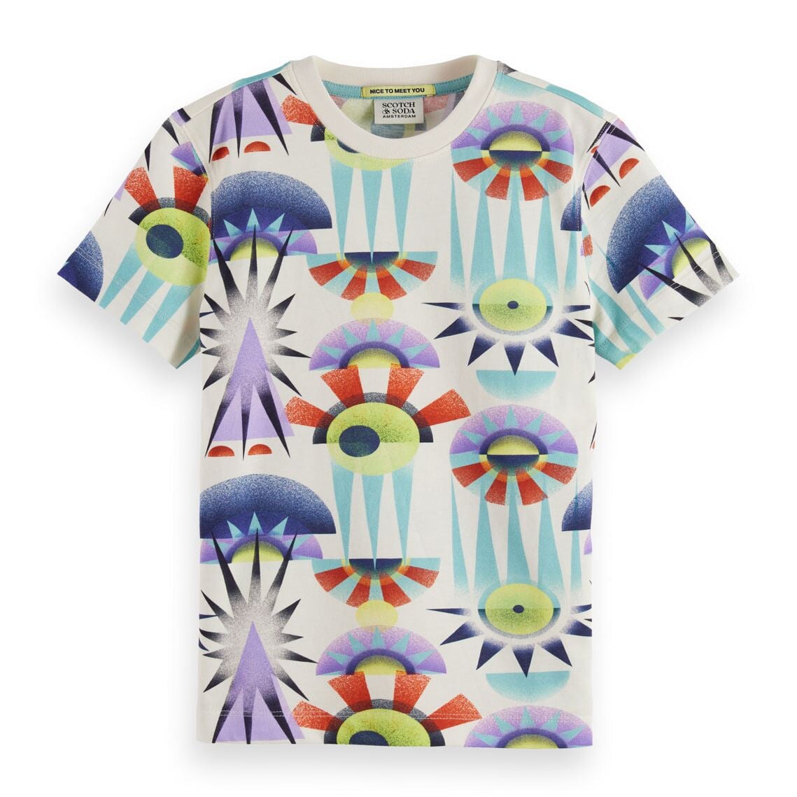 Kids - Printed T-Shirt - Luna Pier White