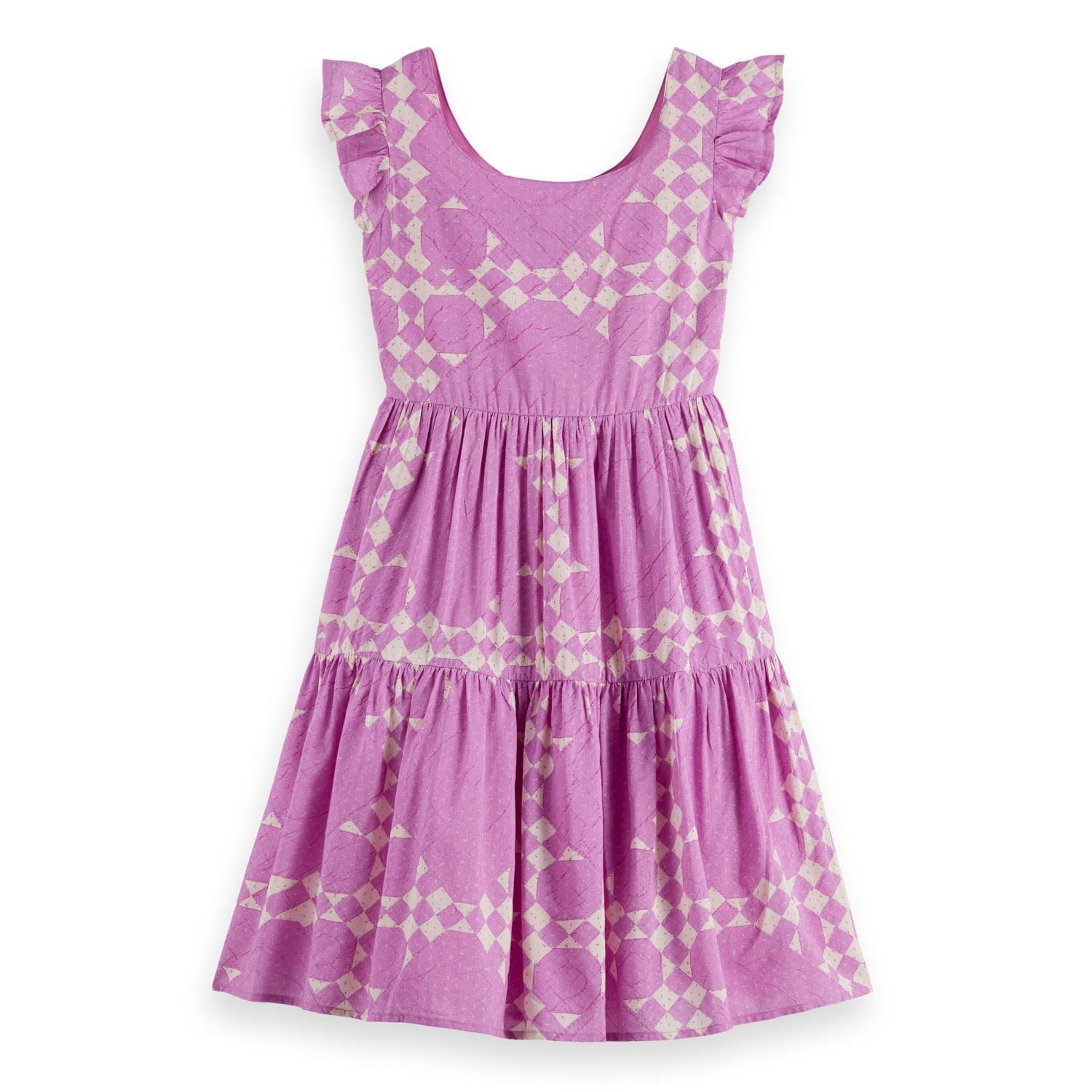 Kids - Printed Dress - Heirloom Quilt Pink
