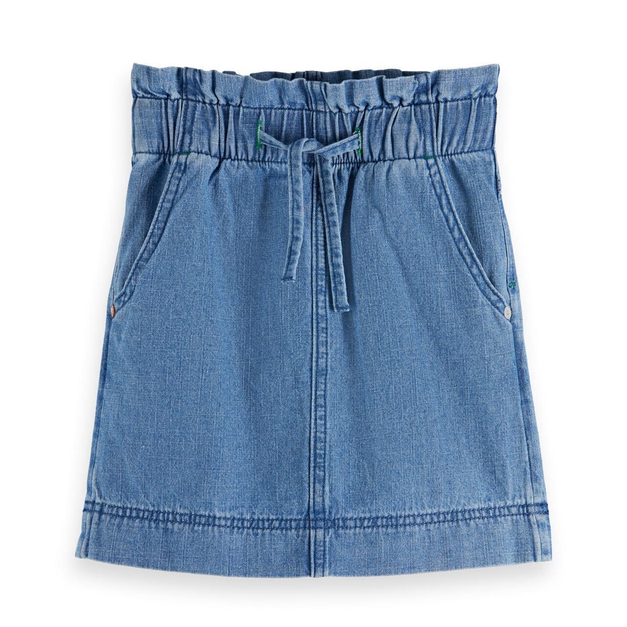 Kids - Denim Skirt - Washed Indigo