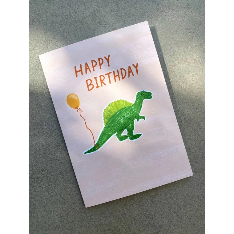 Dinosaur Happy Birthday Card