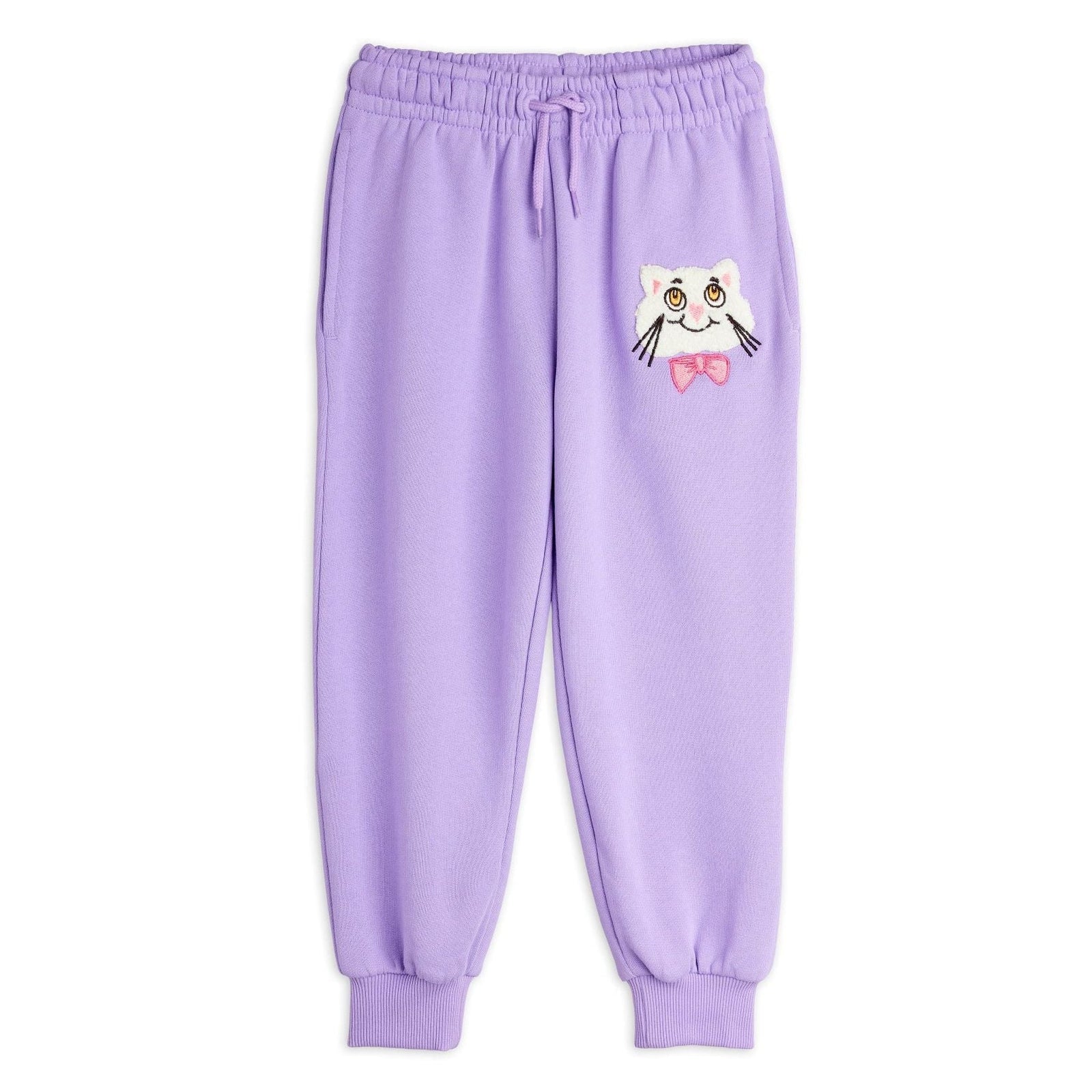 Cat With Bowtie Chenille Sweatpants