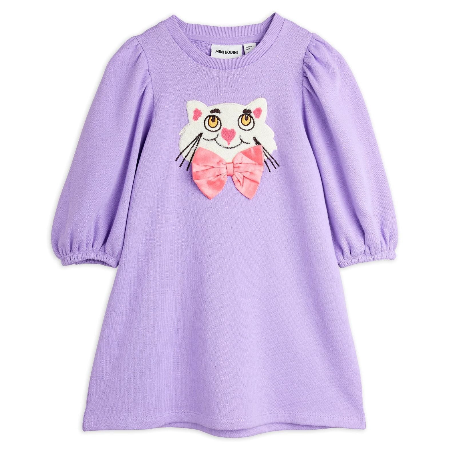 Cat With Bowtie Chenille Sweatdress