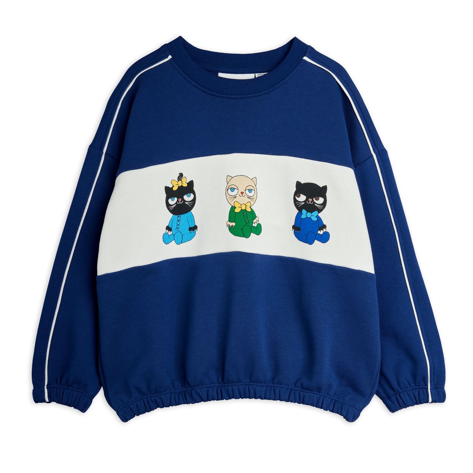 Minibabies Panel Sweatshirt - Blue