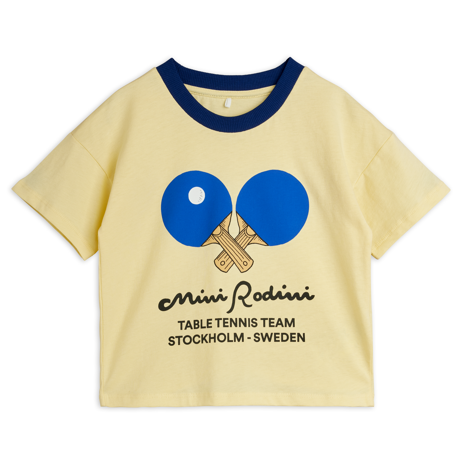 Table Tennis Contrast Rib Sp Ss Tee - Yellow