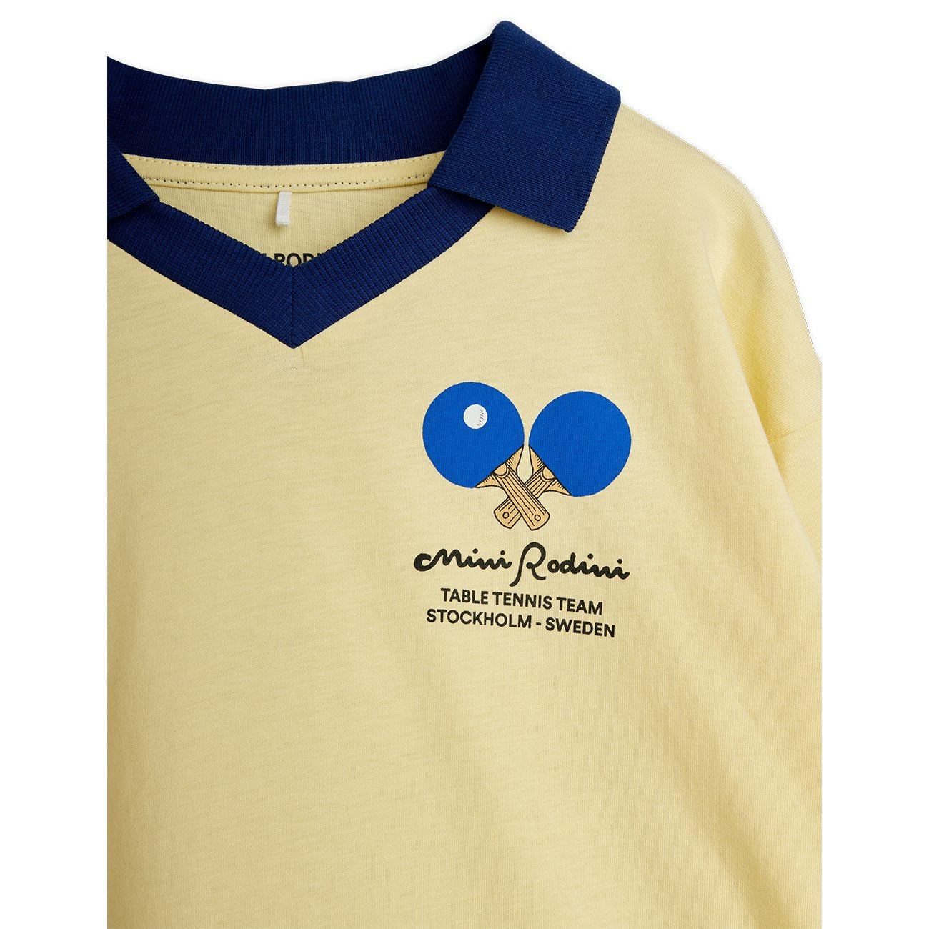 Table Tennis Sp Collar Ls Top - Yellow
