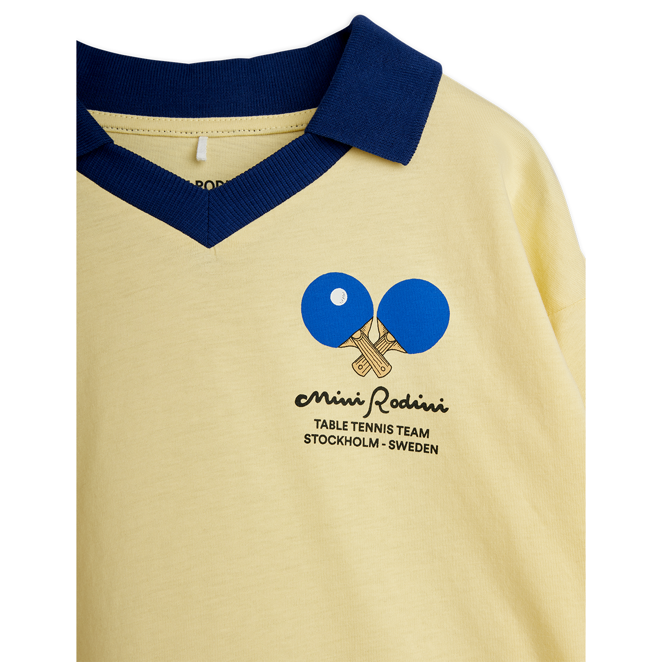 Table Tennis Sp Collar Ls Top - Yellow