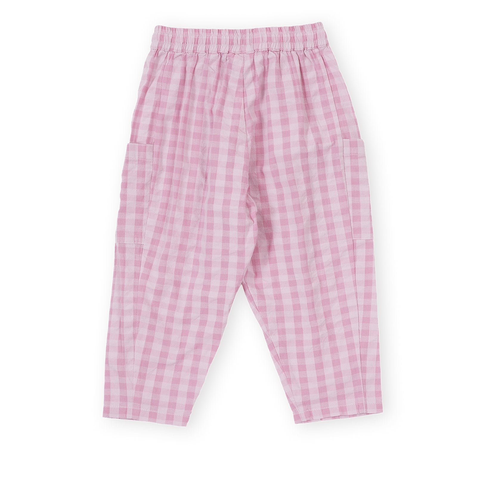 Lightweight Gingham Kit Pocket Pant - Pink