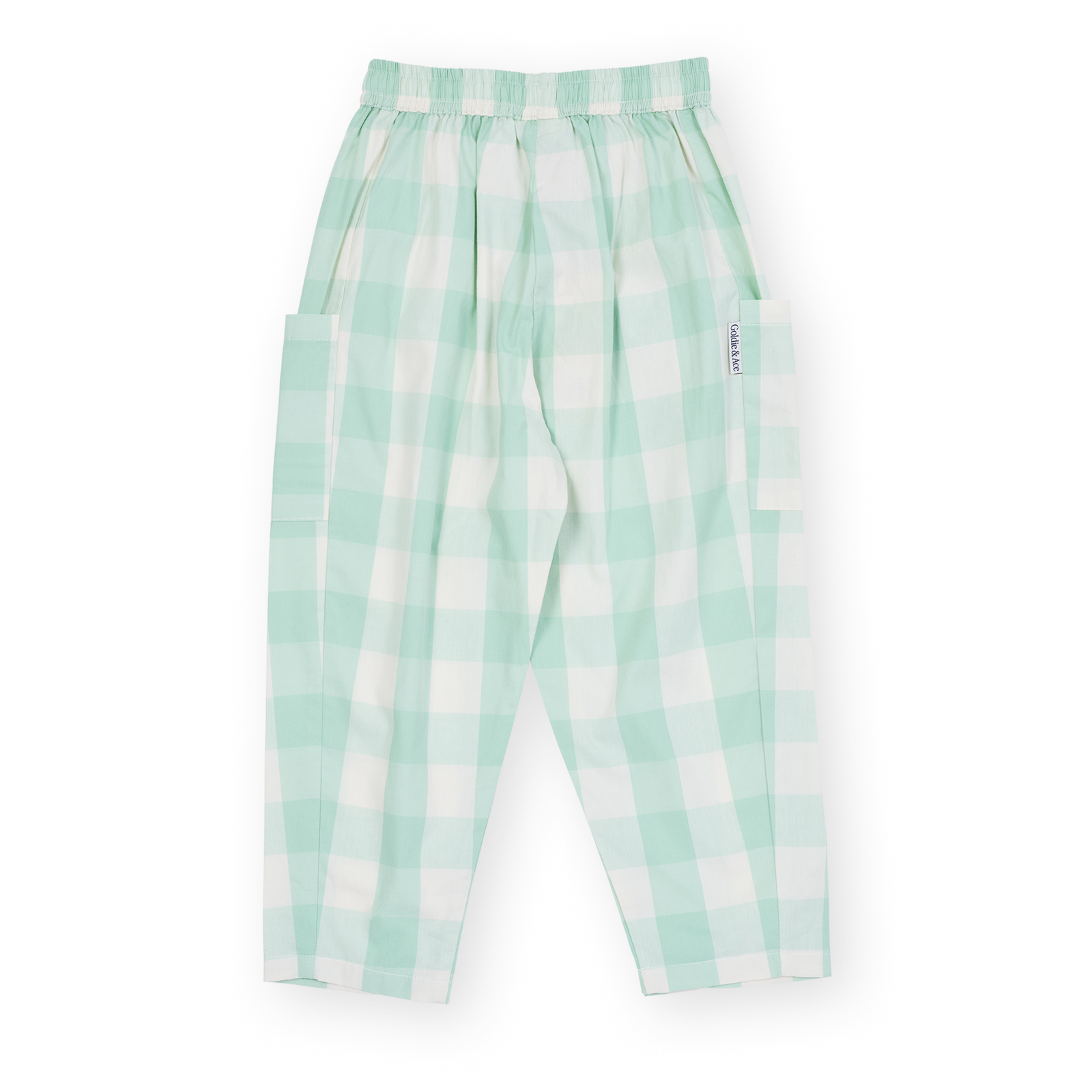 Lightweight Gingham Kit Pocket Pant - Green