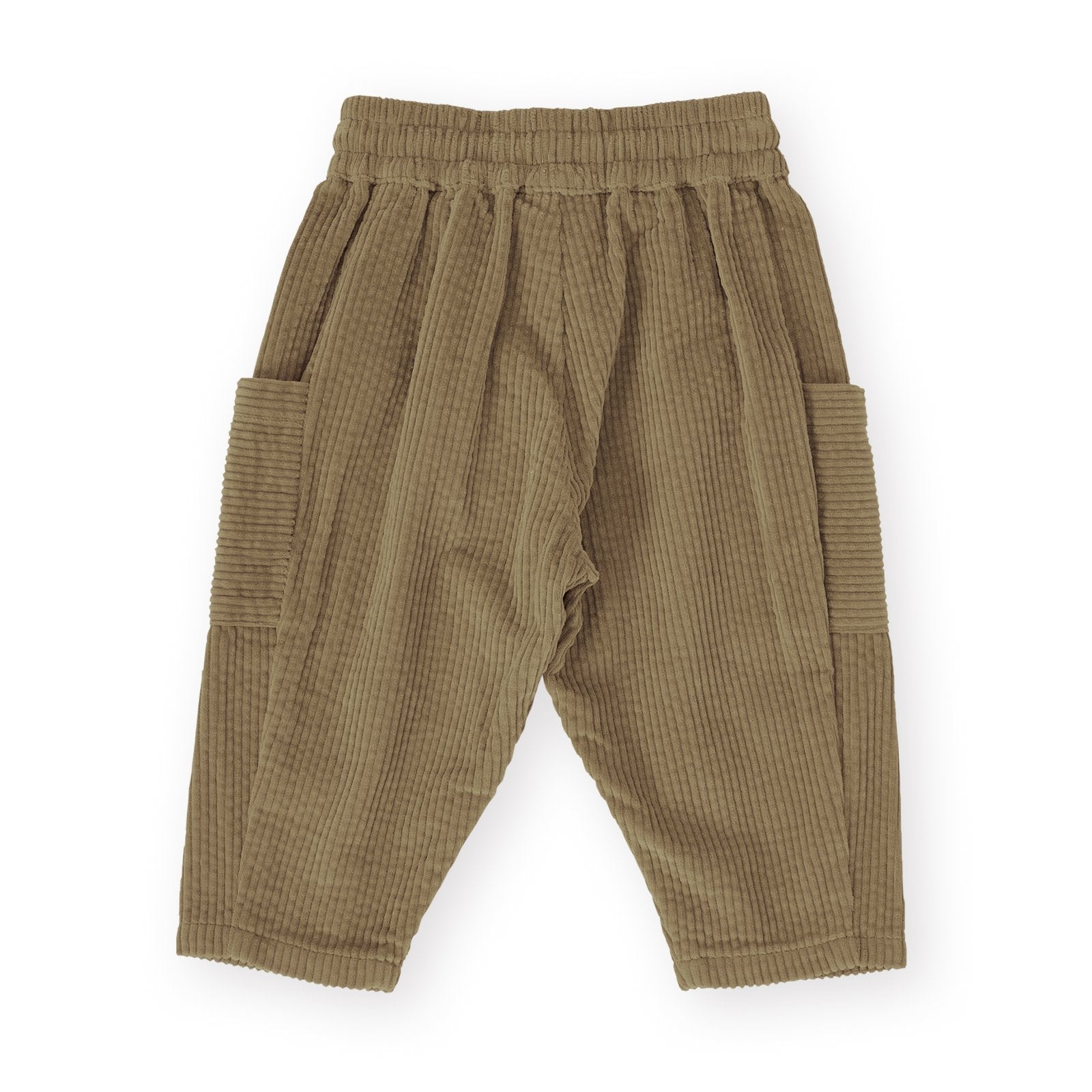 Goldie & Ace Kit Corduroy Pocket Pant Khaki, product flat lay 2