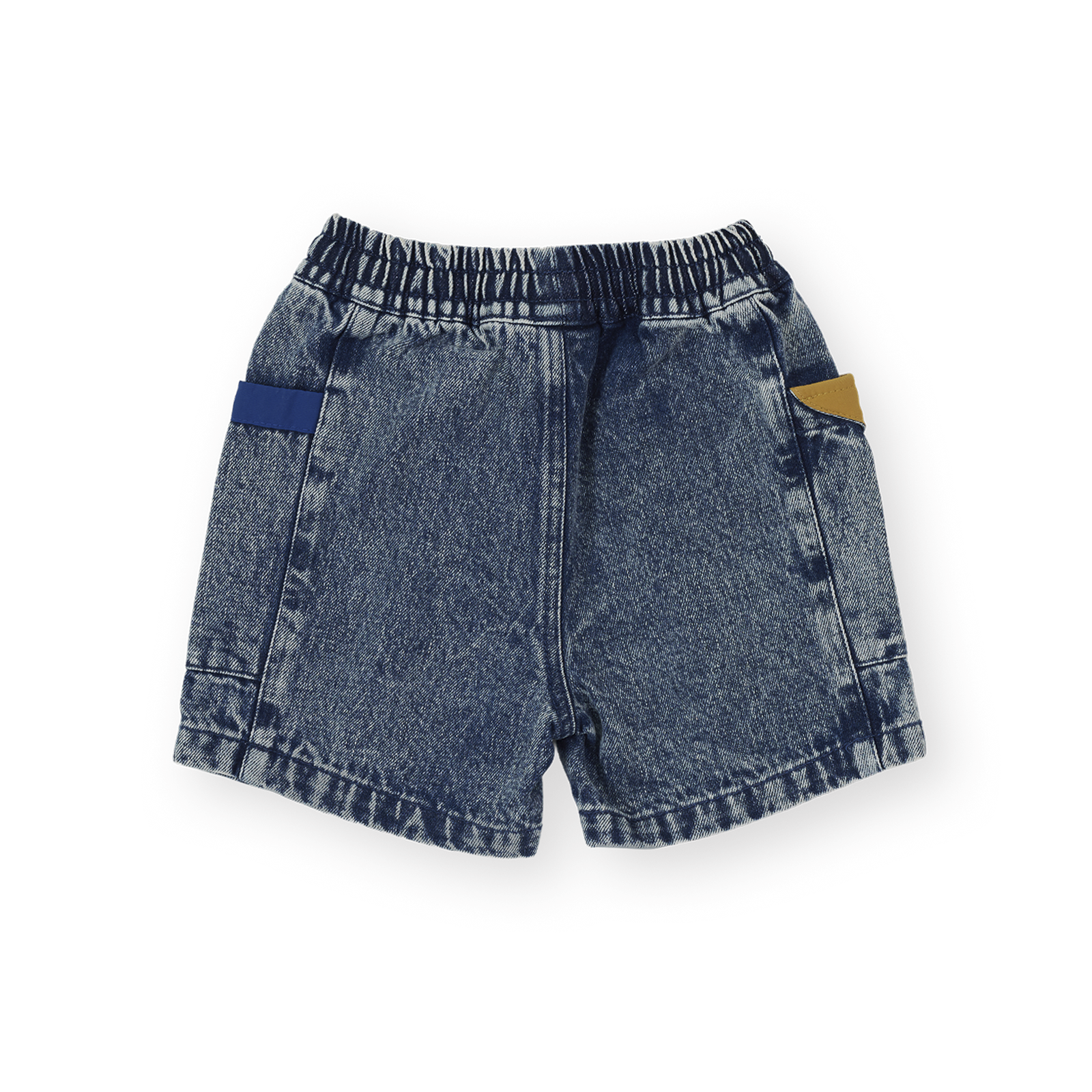 Colour Block Vintage Denim Shorts