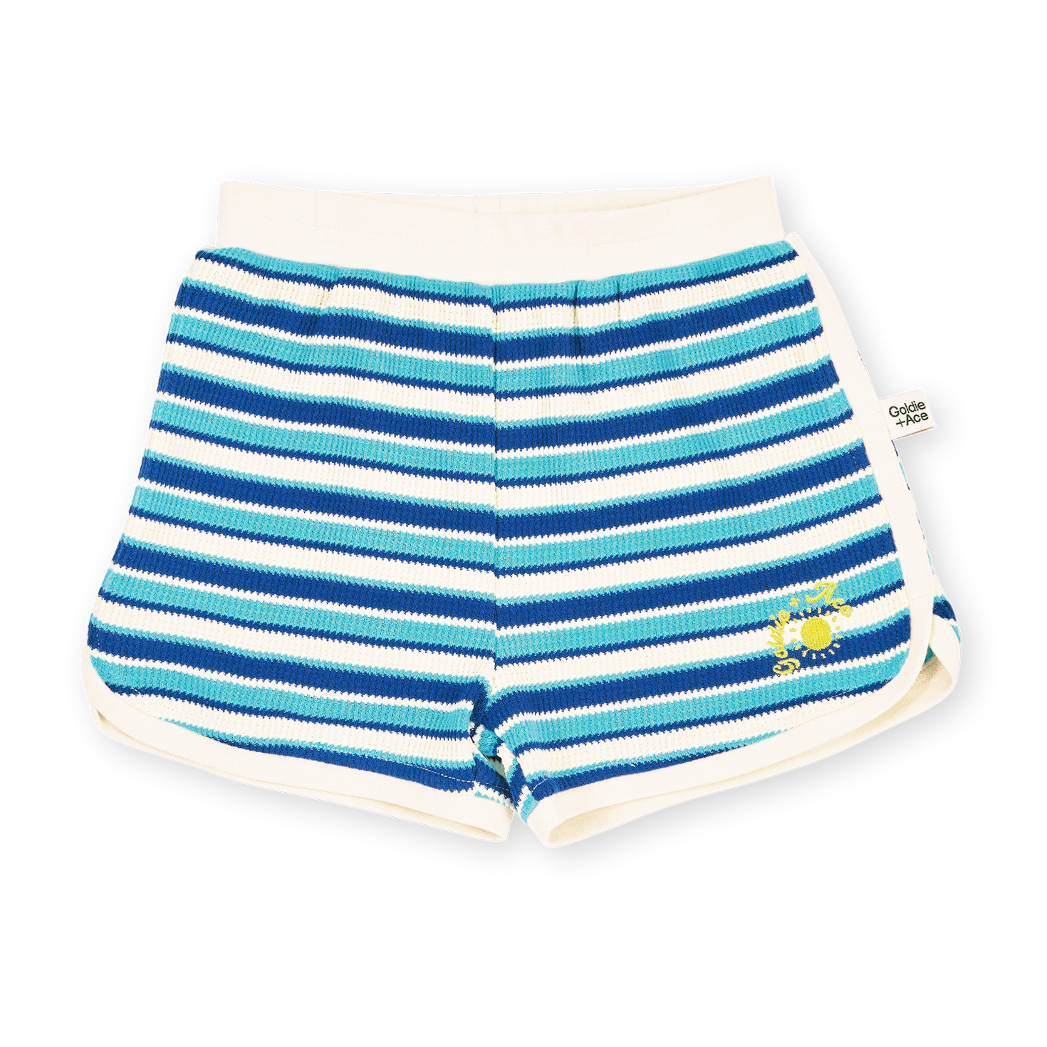 Waffle Shorts - Blue Stripe