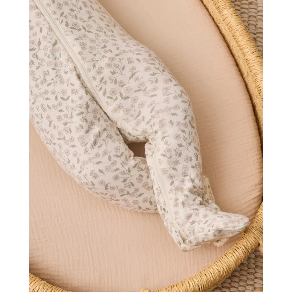 Zip Long Sleeve Sleeper Footie Floret