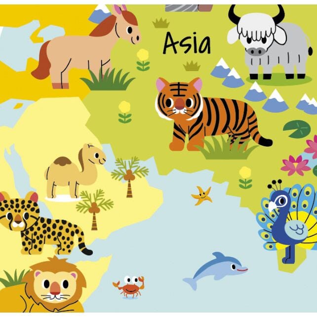 World Globe - Baby Animals - 30cm