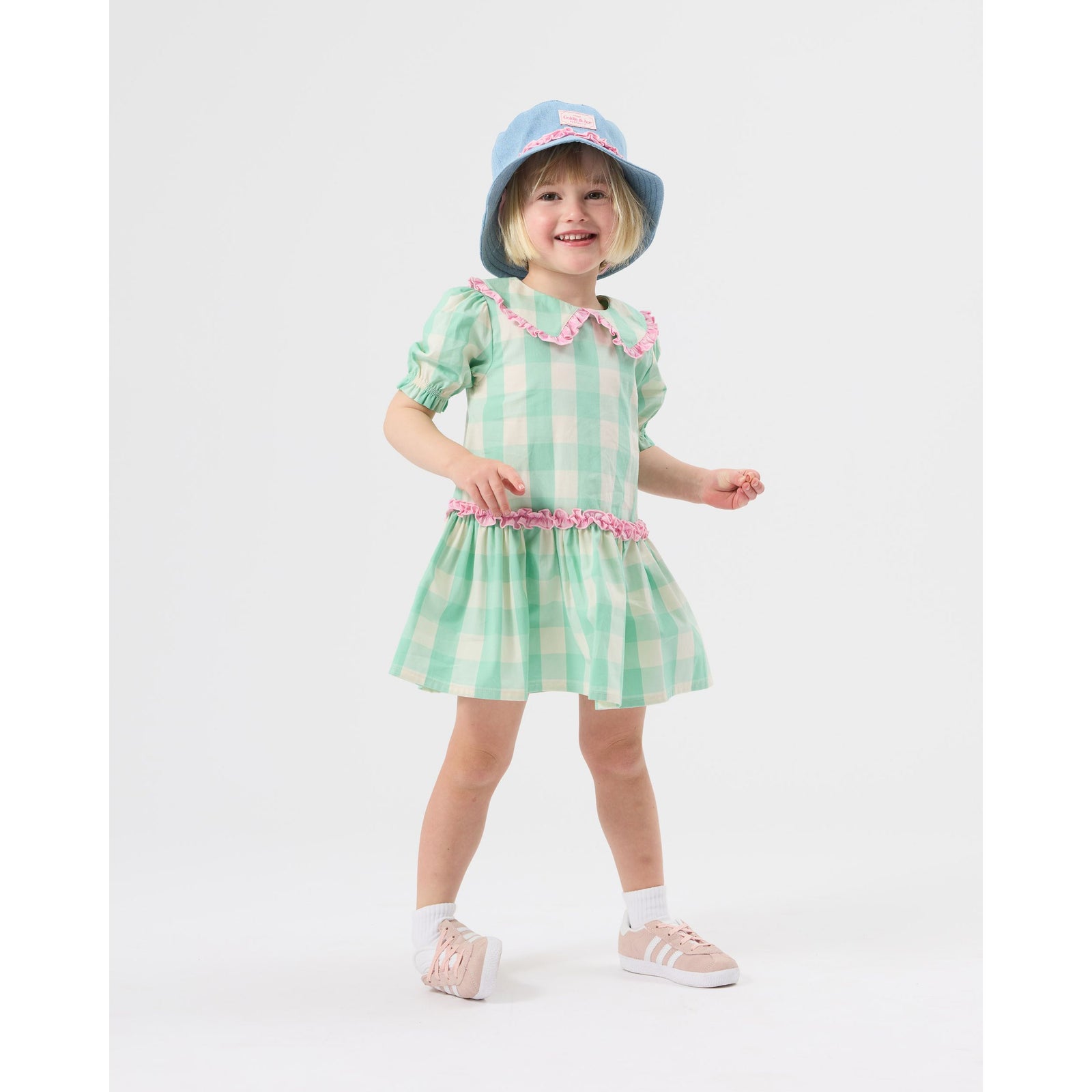 Gingham Collar Dress