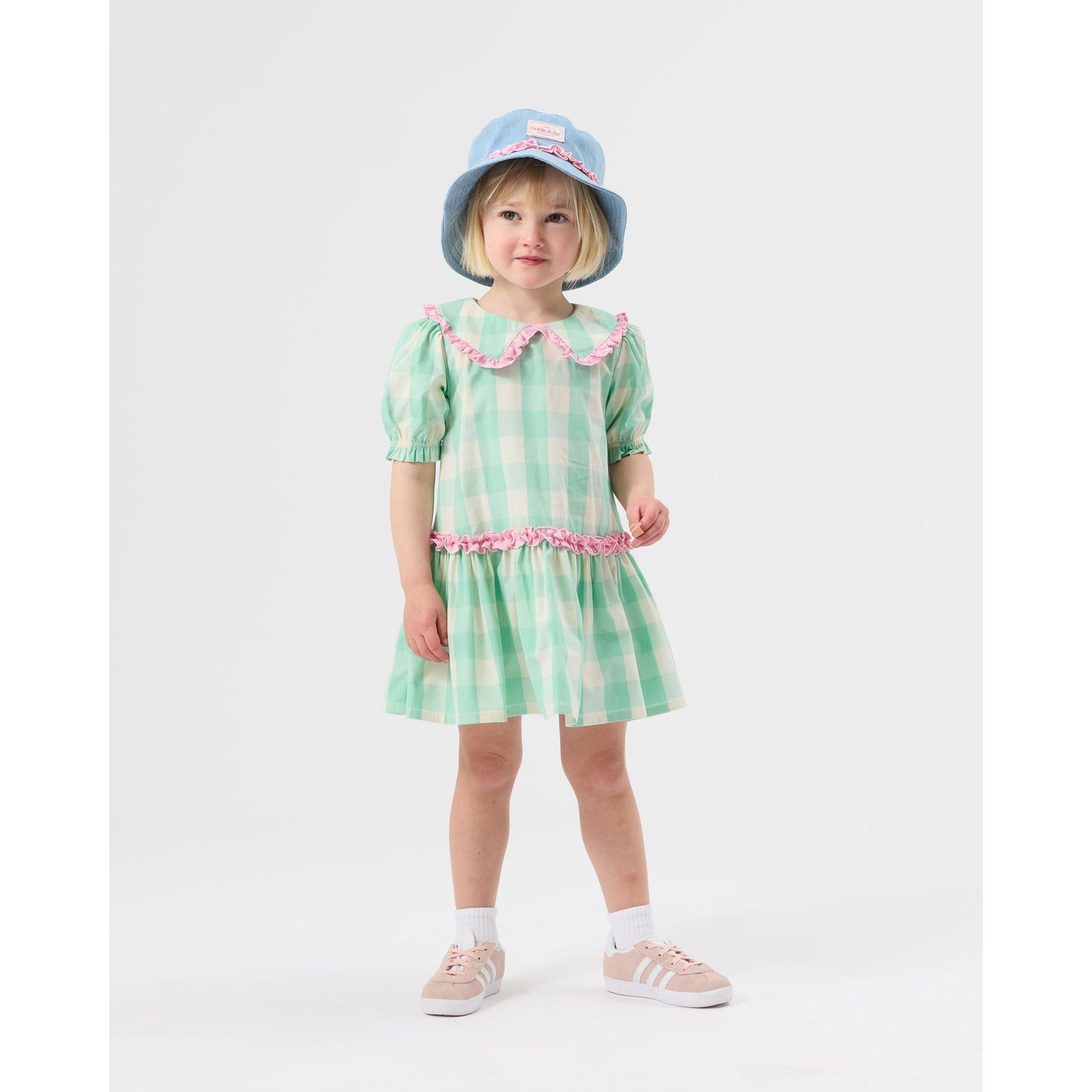 Chambray Frill Bucket Hat