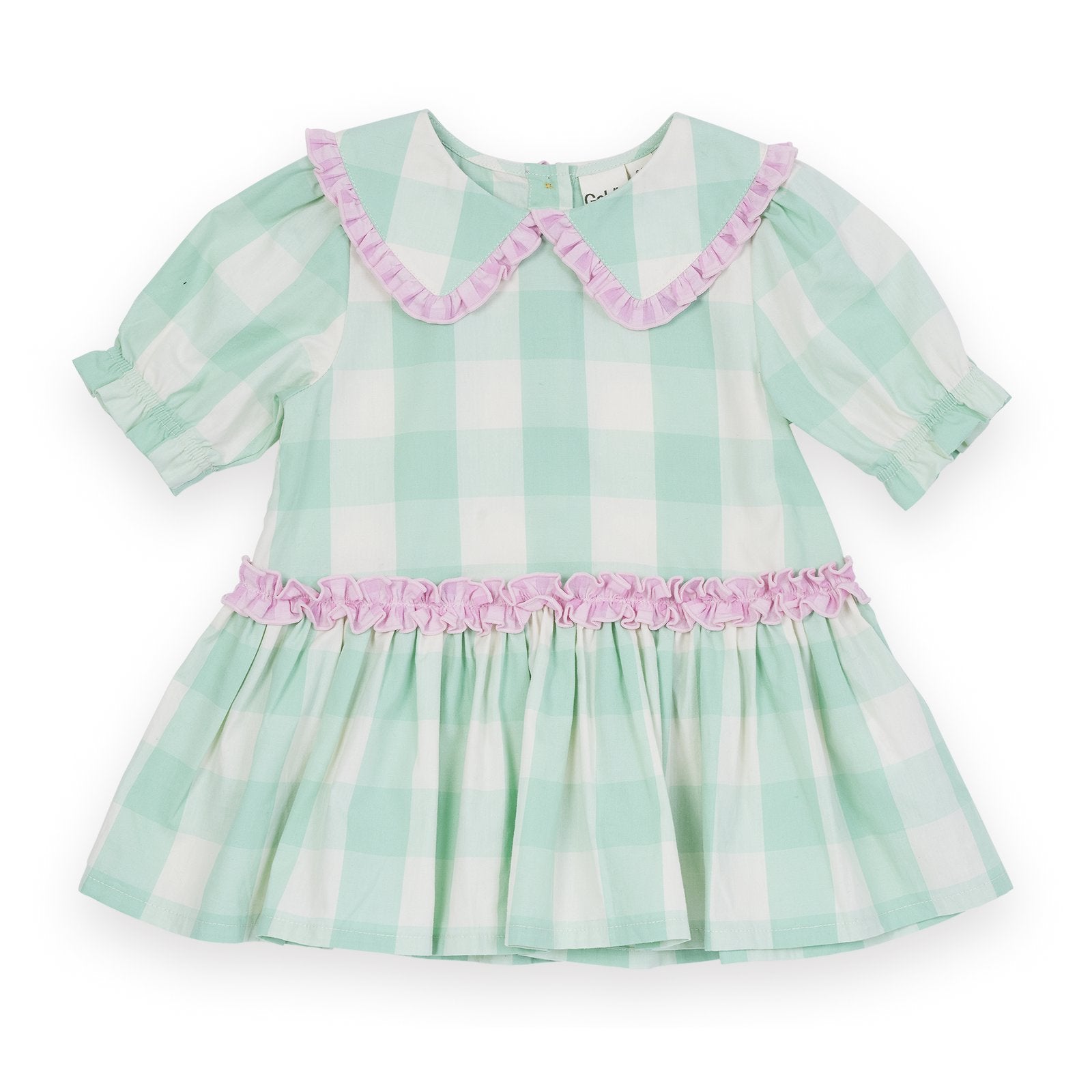 Gingham Collar Dress