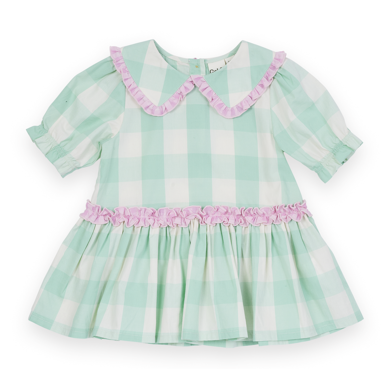 Gingham Collar Dress
